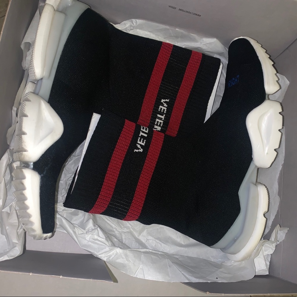 Vetements Black Sock Sneakers